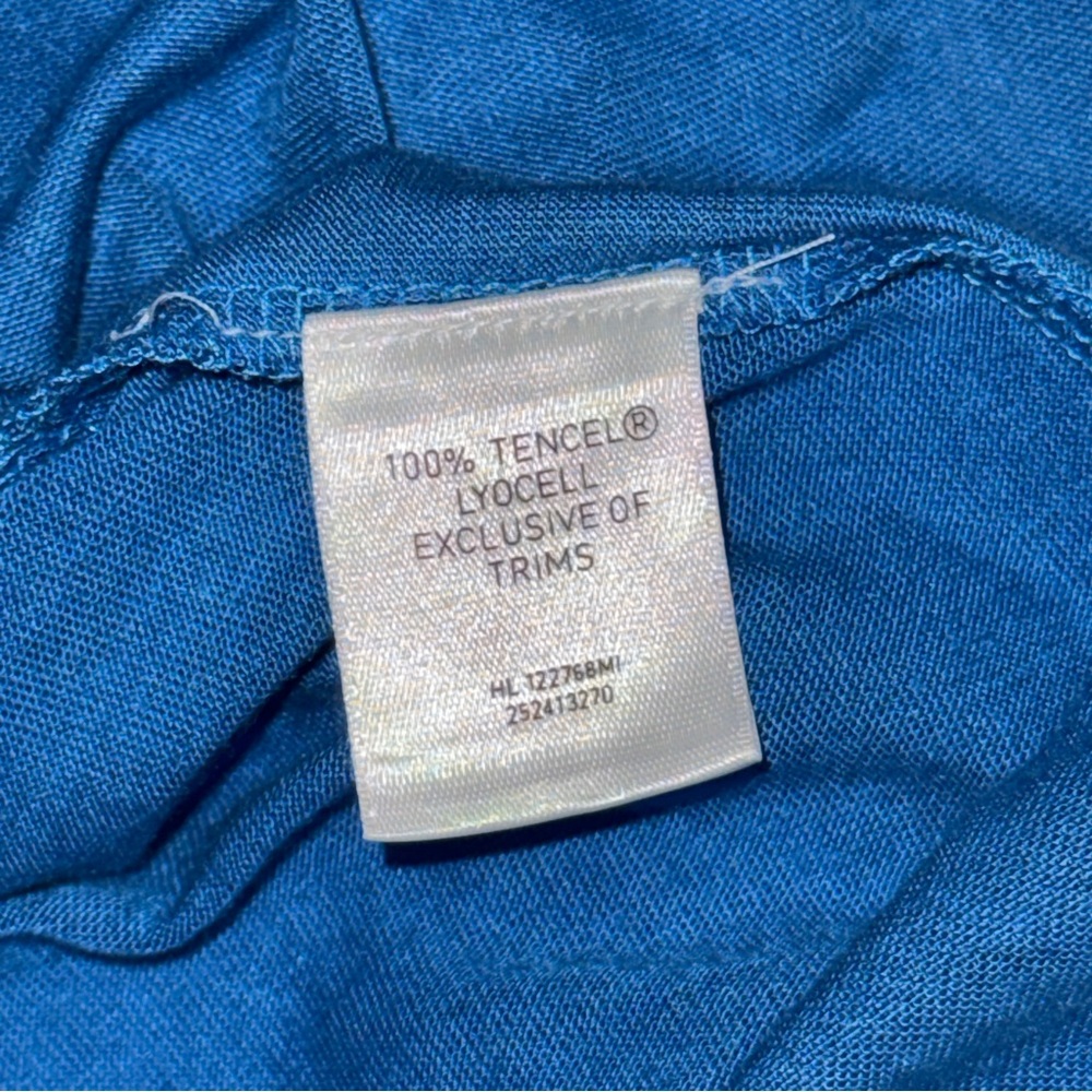 Halogen Navy Eyelet Button Spaghetti Strap Camiso… - image 4